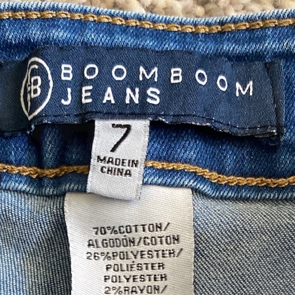 Boom‎ Boom Stretchy High Waisted Denim Shorts Sz. 7 - Picture 7 of 9